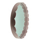 Pale Pink Medium Scallop Round Mirror