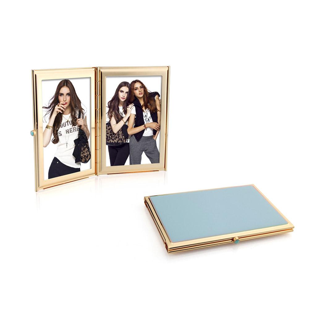 Powder Blue & Gold Travel Frame