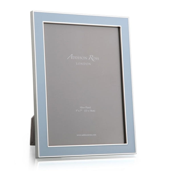 Bestseller - Silver Trim Powder Blue Enamel Photo Frame | Addison