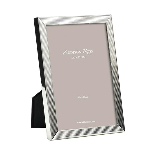 5x7 in. Grooved Silver Plated Photo Frame