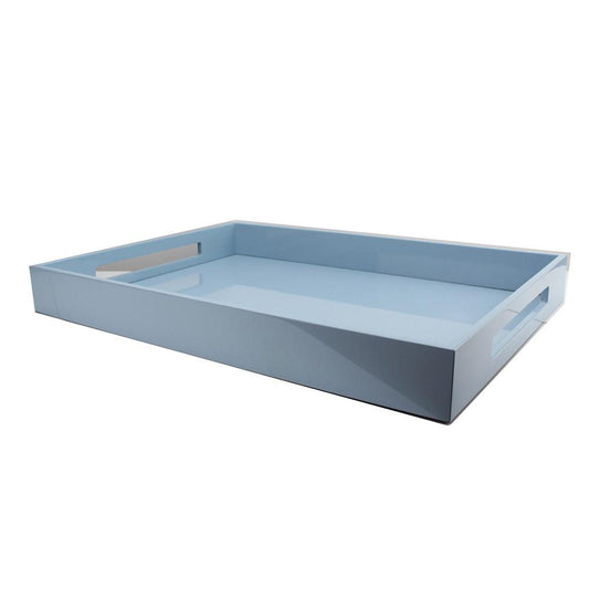 Pale Denim Blue Large Ottoman Tray